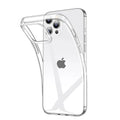 Étui Transparent Ultra mince de luxe pour iPhone 17 16 15 11 12 13 14 Pro Max X XR 7 8 Plus coque arrière en Silicone TPU souple étui Transparent