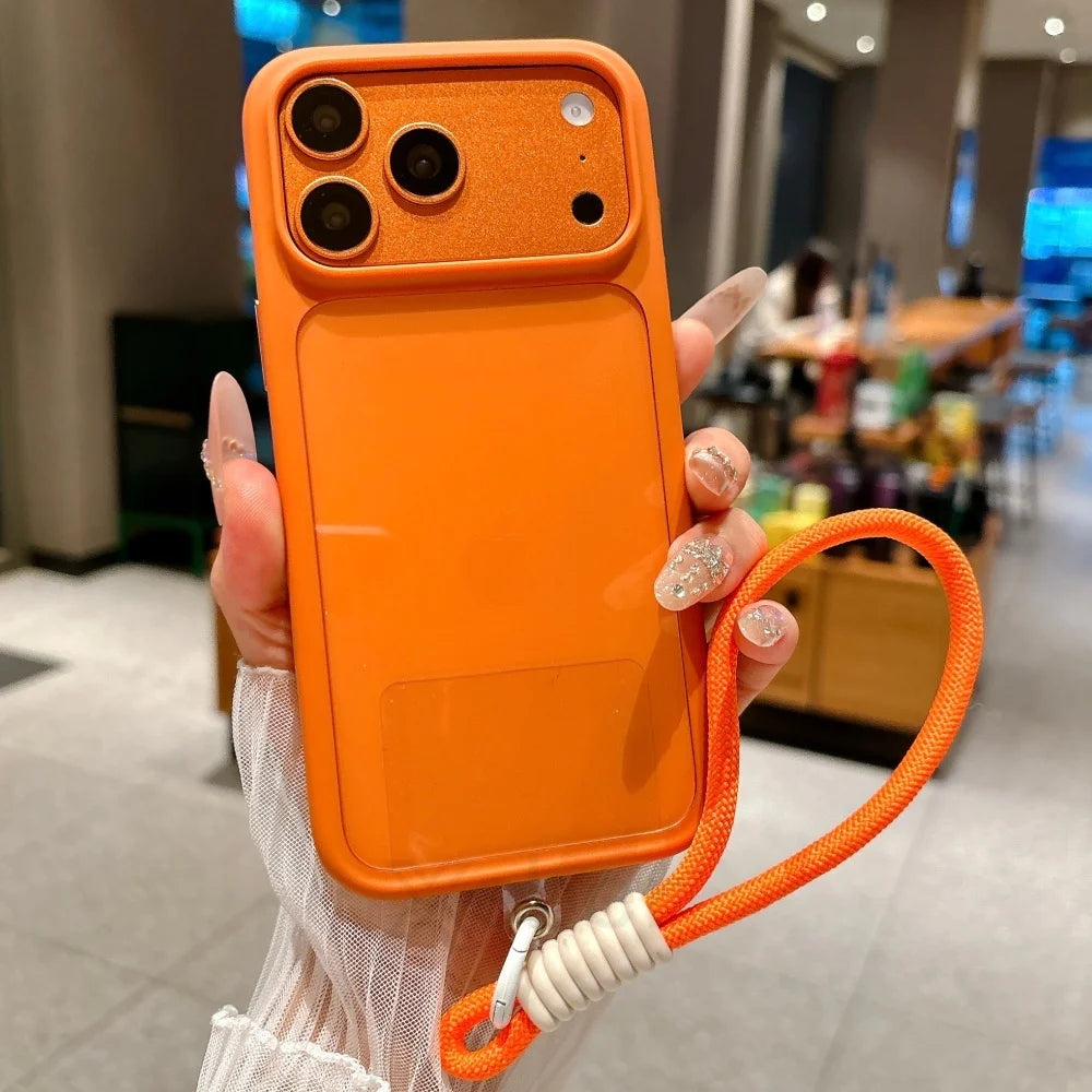 Coque de téléphone transparente avec bouton tactile pour appareil photo Intelligent, étui antichoc Transparent pour iPhone 17 Pro Max 17 Pro 17 Air