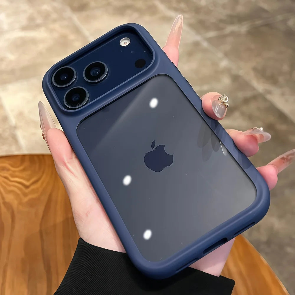 Coque de téléphone transparente avec bouton tactile pour appareil photo Intelligent, étui antichoc Transparent pour iPhone 17 Pro Max 17 Pro 17 Air