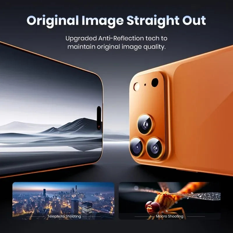 Film de protection pour iPhone 17 Pro Max/iPhone 17 Pro/17 Air, couverture complète, protecteur d'objectif d'appareil photo Ultra-fin, cadre métallique, 1 pièce
