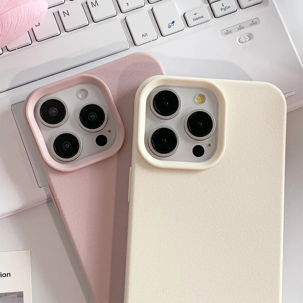 Coque de téléphone en cuir pour iPhone 17 Pro Max 16 13 11 15 14 Plus 12 17 Air 17Promax 16promax, antichoc, souple, en TPU