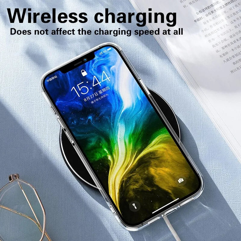 Étui Transparent Ultra mince de luxe pour iPhone 17 16 15 11 12 13 14 Pro Max X XR 7 8 Plus coque arrière en Silicone TPU souple étui Transparent