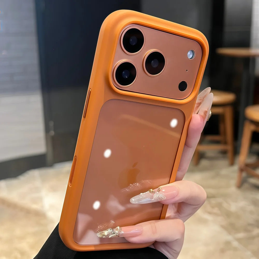 Coque de téléphone transparente avec bouton tactile pour appareil photo Intelligent, étui antichoc Transparent pour iPhone 17 Pro Max 17 Pro 17 Air