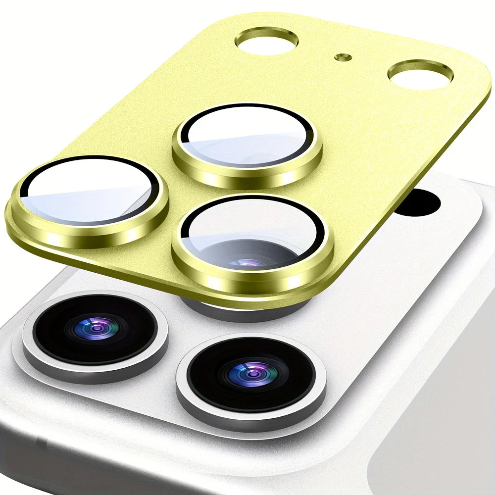 Film de protection pour iPhone 17 Pro Max/iPhone 17 Pro/17 Air, couverture complète, protecteur d'objectif d'appareil photo Ultra-fin, cadre métallique, 1 pièce